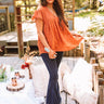 Autumn Edit Babydoll Top In Rust Image - 1