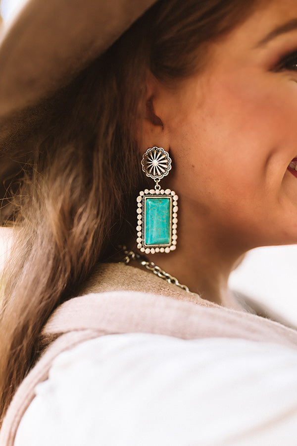 Downtime Turquoise Earrings