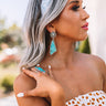 Simply Gleaming Turquoise Earrings Image - 1