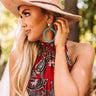 Radiating Confidence Turquoise Earrings Image - 1