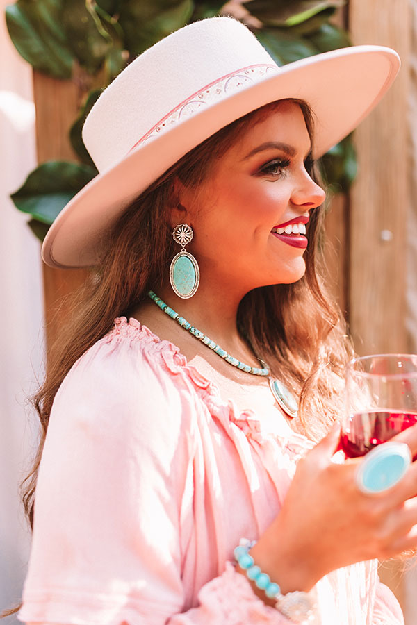 Ready For Napa Turquoise Earrings