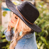 Adventure In The Alps Faux Suede Hat In Black Image - 1