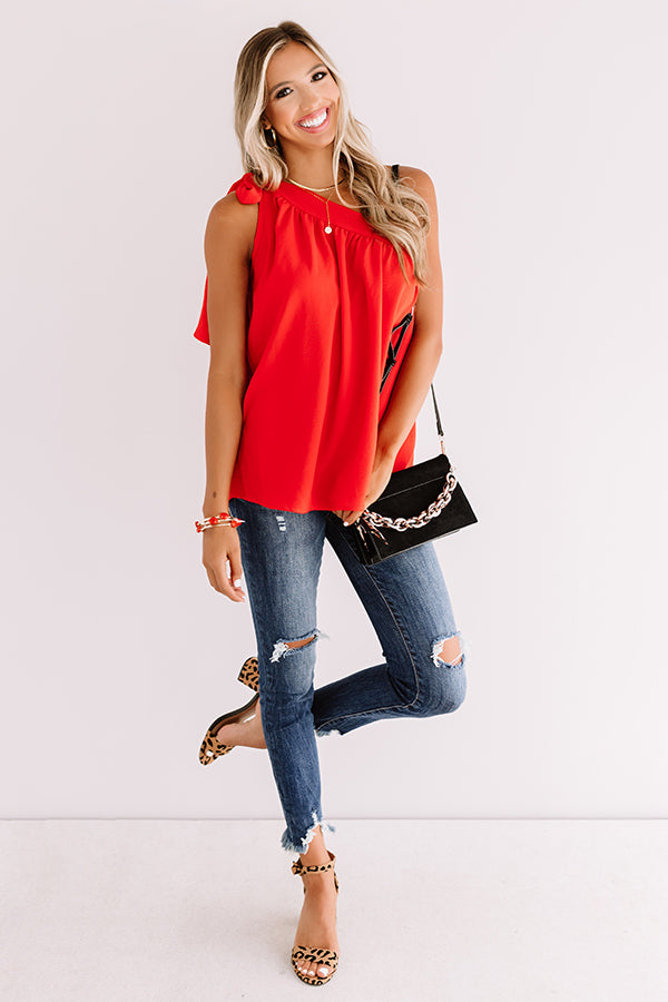 Fine Like Wine Top In Red Image - 1