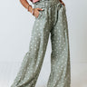 The Alair Polka Dot High Waist Pants In Pear Image - 1