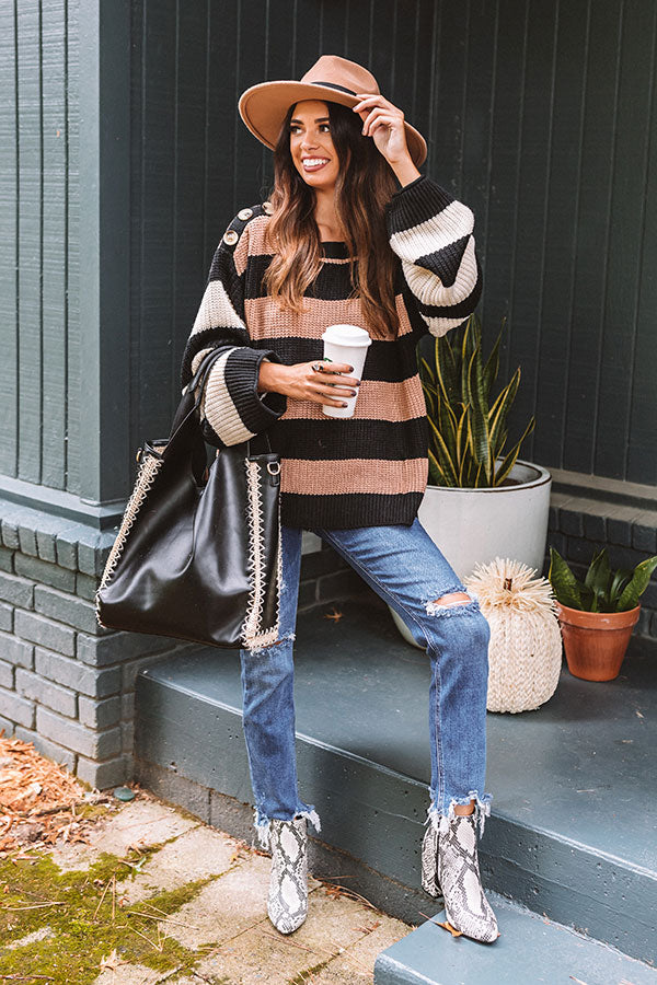 Pumpkin Spice Bliss Knit Sweater Image - 3
