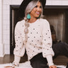 Apple Spice Delight Knit Sweater In Ivory Image - 1