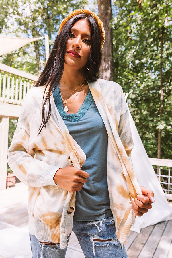 Campfire Cravings Tie Dye Cardigan
