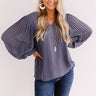 Sparks And Kisses Shift Top In Dark Periwinkle Image - 1