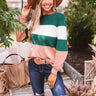 Maple Kisses Knit Sweater in Hunter Green Image - 1