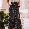 The Alair Polka Dot High Waist Pants In Black Image - 1