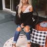 Denver Delights Knit Tunic Sweater In Black Image - 1