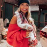 Denver Delights Knit Tunic Sweater In Red Image - 1
