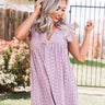 Sway Into Style Eyelet Romper In Light Purple Image - 1