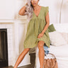 Sway Into Style Eyelet Romper In Sage Image - 1