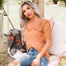 Sights On The Sea Lace Top In Rust Image - 1