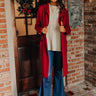 Instant Classic Cardigan In Wine Image - 1