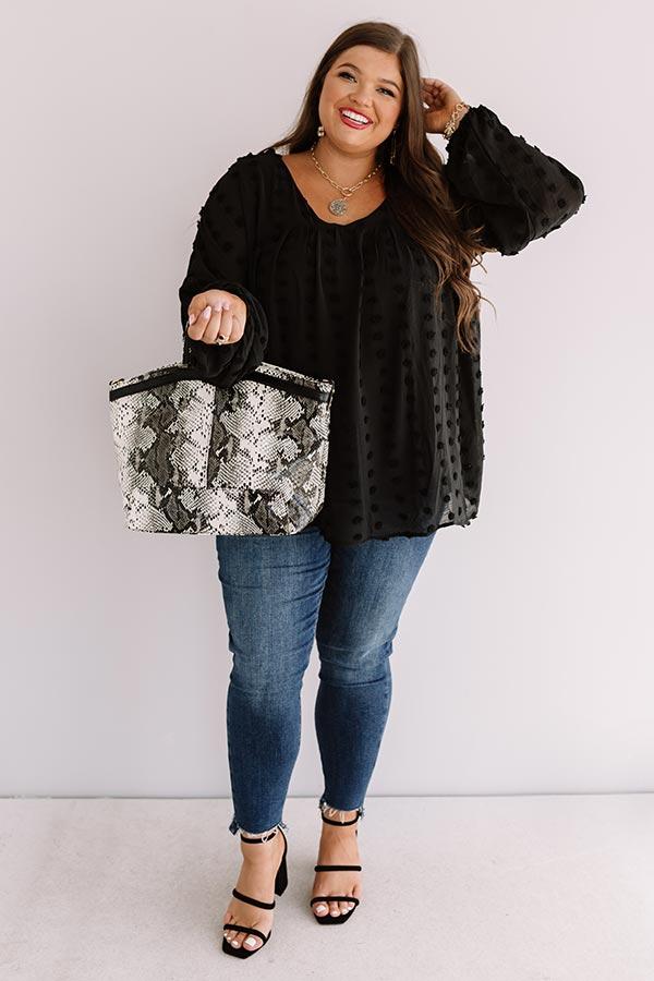 Chic On The Side Babydoll Top In Black   Curves Image - 1