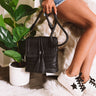 Tribeca Treat Faux Leather Crossbody In Black Image - 1