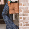 Tribeca Treat Faux Leather Crossbody In Brown Image - 1