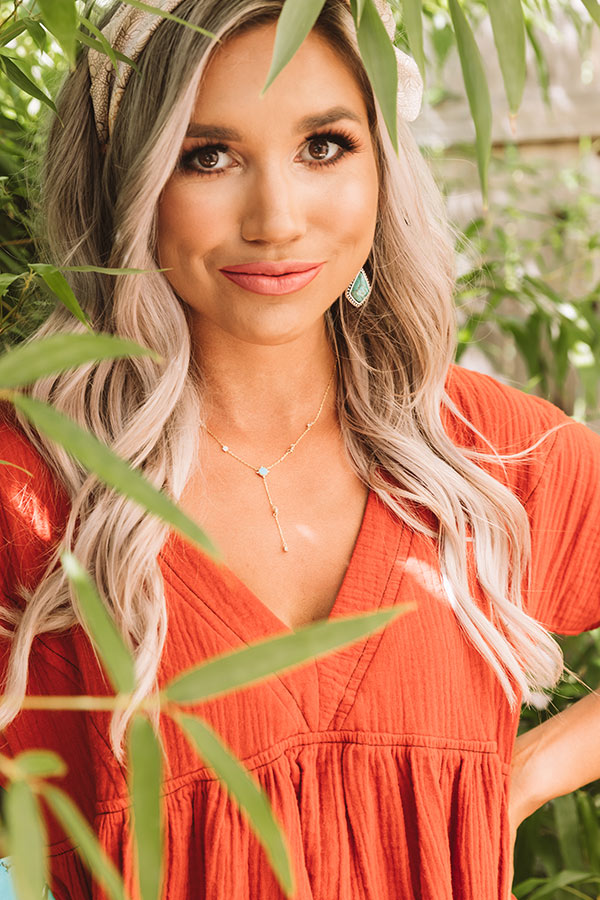 Casual Occasion Necklace In Turquoise