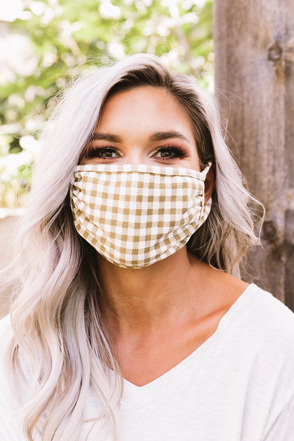 Solo Trip Cloth Face Mask In Martini Olive