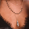 Clearly Chic Semi Precious Layered Necklace In Beige Image - 1