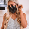 Solo Trip Polka Dot Cloth Face Mask Image - 1
