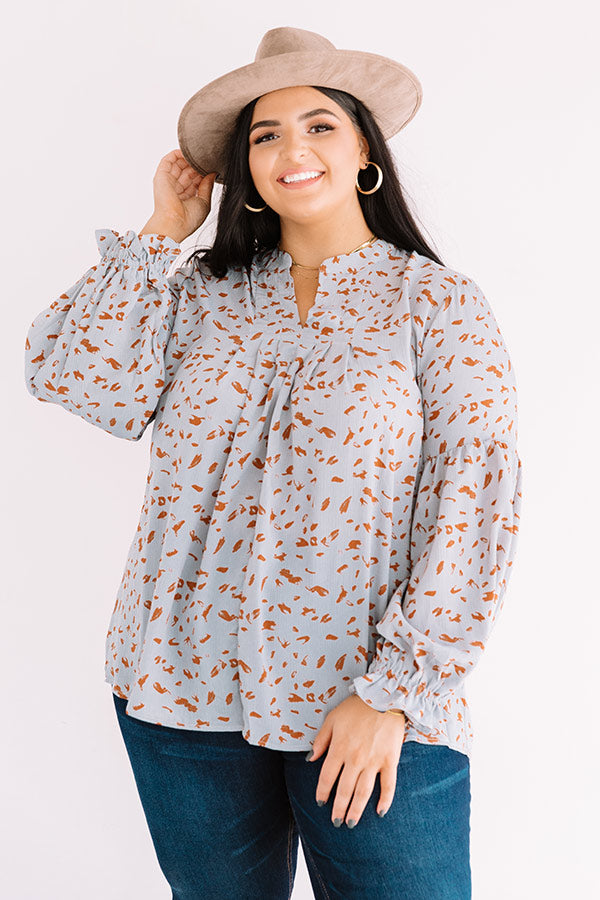 Love In Tribeca Shift Top In Airy Blue Curves Image - 1