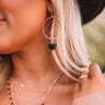 Real Life Glam Earrings in Black Image - 1