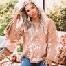 Never Gonna Get Me Down Sweater In Mocha Image - 1