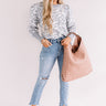 Pikes Peak Knit Leopard Sweater In Grey Image - 1