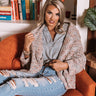 Pumpkin Patch Cozy Knit Cardigan In Grey Image - 1