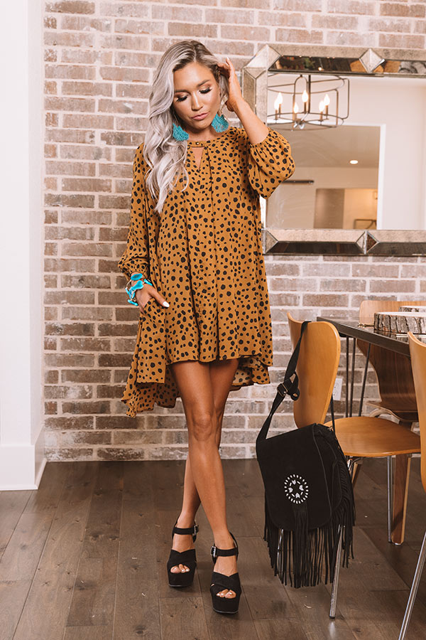 Breaking Hearts Cheetah Print Shift Tunic Image - 1