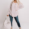 Chai Tea Latte Waffle Knit Top In Birch Image - 1