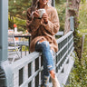 Pumpkin Patch Cozy Knit Cardigan In Camel Image - 1