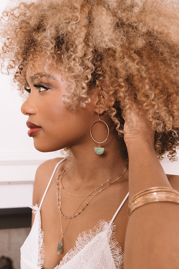 Real Life Glam Earrings in Pear