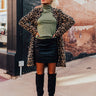 Stroke Of Midnight Faux Leather Skirt In Black Image - 1