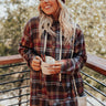 Rocky Mountain Bliss Flannel Sweater In Brown Curves Image - 1