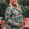 Rocky Mountain Bliss Flannel Sweater In Hunter Green Curves Image - 1