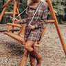 Rocky Mountain Bliss Flannel Sweater In Brown Image - 1