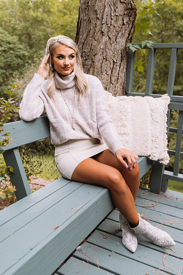 A Latte Love Sweater in Birch