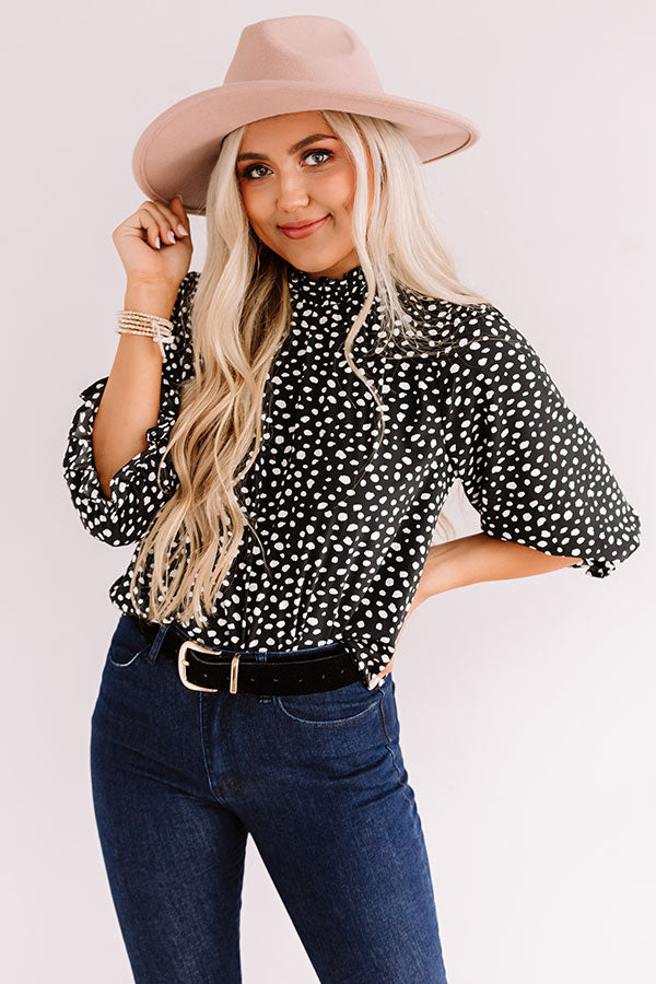 Belles And Brunch Shift Top In Black Image - 1