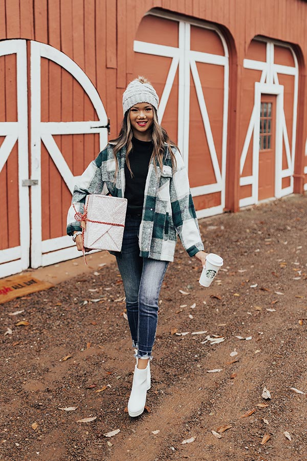 Redwoods Adventure Plaid Jacket In Green Image - 1