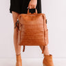 Solo In Soho Faux Leather Backpack In Maple Image - 1
