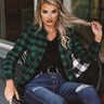 Slice Of Pie Flannel Top In Green Image - 1