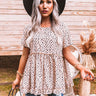 Love Sparks Cheetah Print Shift Top In Iced Latte Image - 1