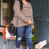 Love of Lattes Leopard Babydoll Top Curves Image - 1
