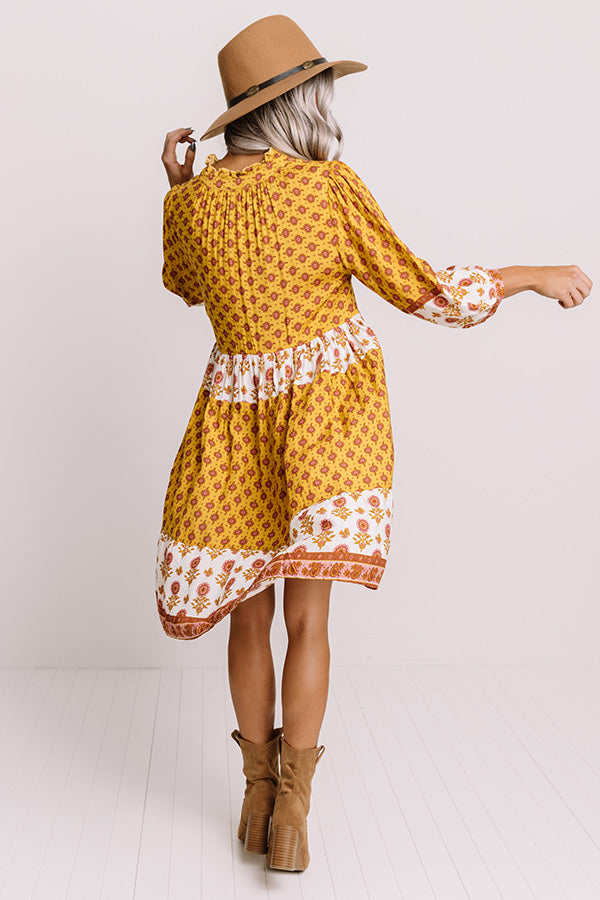 Carolina Sunsets Babydoll Shift Dress Image - 5