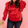 Day To Day Leopard Shift Top In Red Curves Image - 1