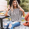 Town Hall Leopard Shift Top In Ivory Image - 1